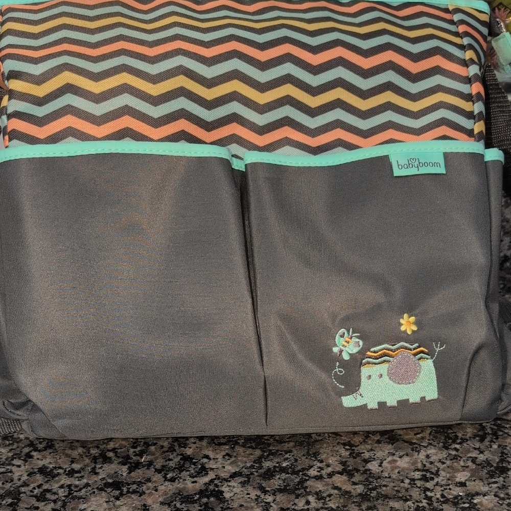 Baby Boom Chevron Baby Bag